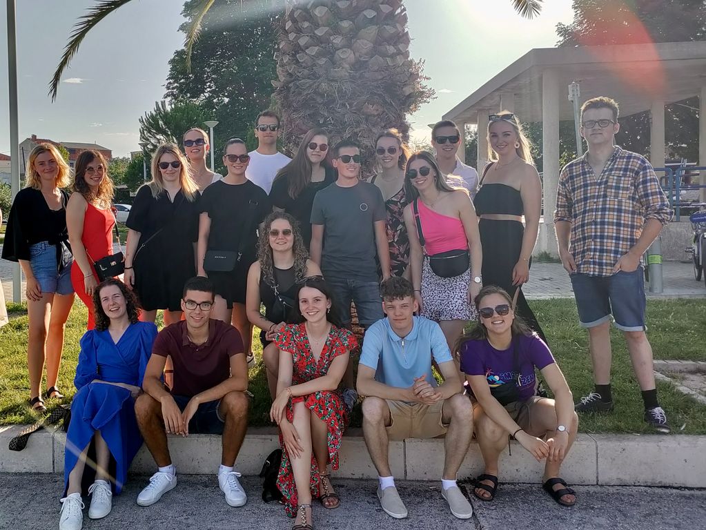 Groepsfoto in Split Kroatie